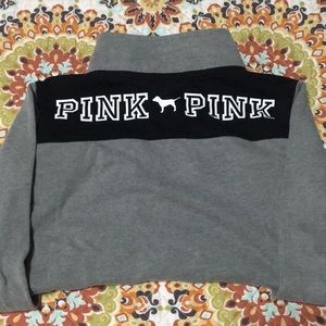 Pink quarter zip